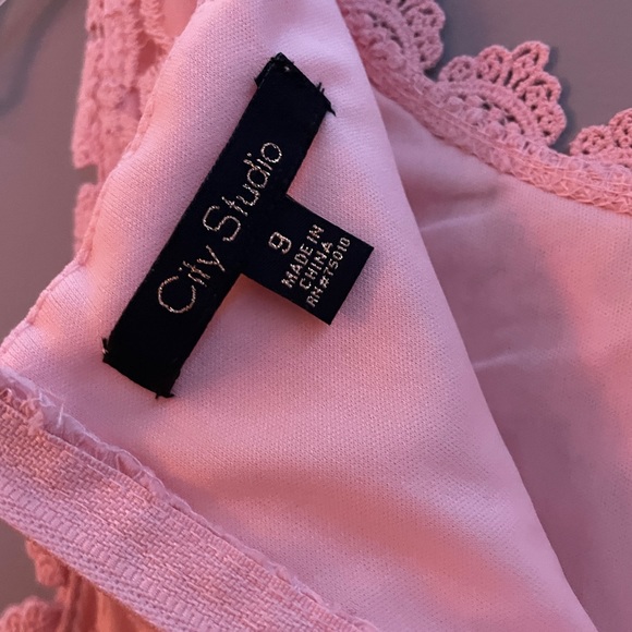 City Studio Lace Fit and Flare Dress - Picture 6 of 6